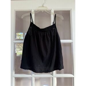 J Crew Black Flowy Tank Top